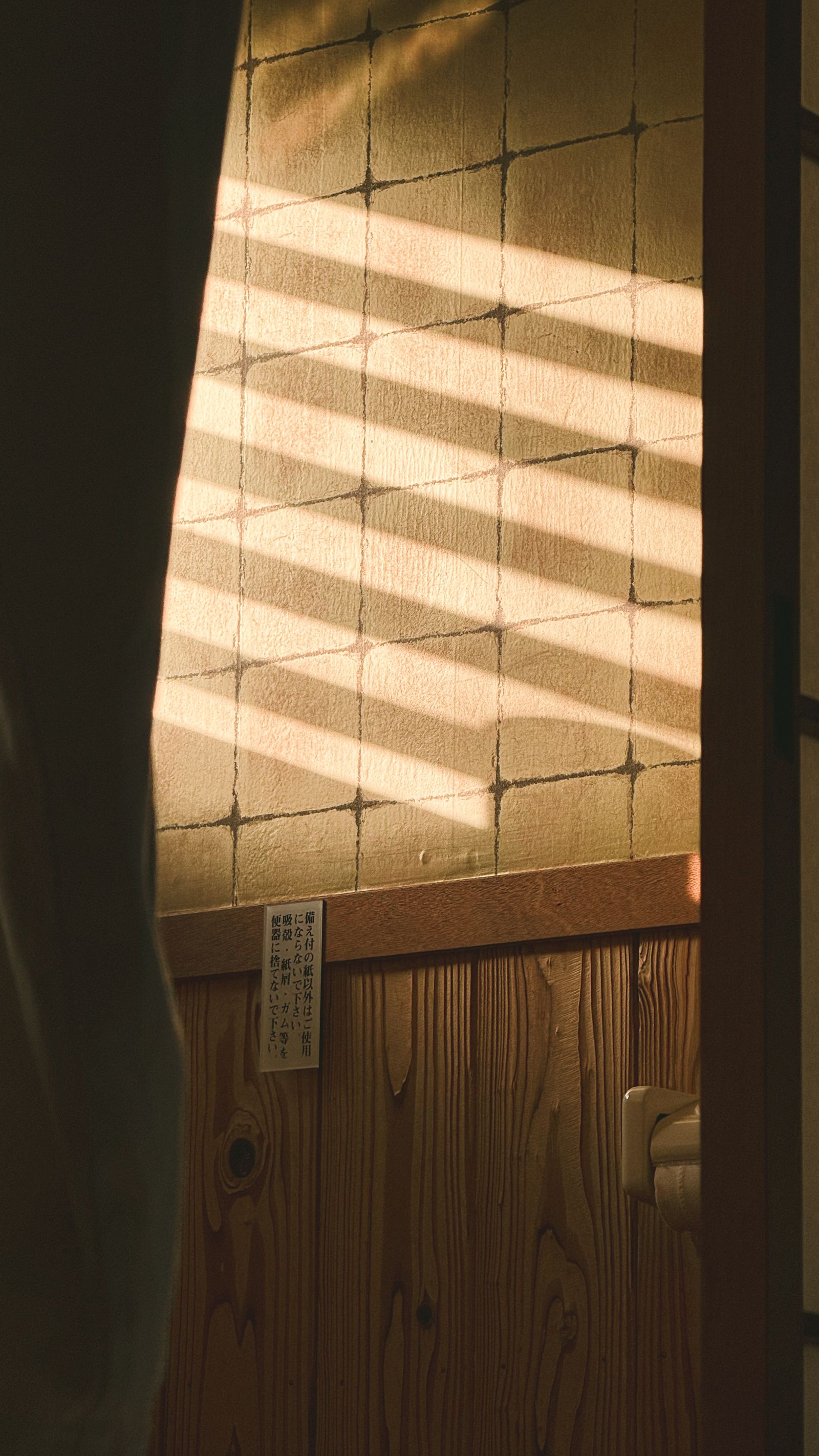 障子越しの柔らかな光